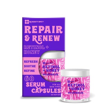 My Beauty Spot Facial Serum Capsules 60pcs Anti Wrinkle Soothening Vitamin C Serum, Hylunaric Acid Serum, Collagen Serum for Face Anti Aging Anti Wrinkle Serum for Fine Lines