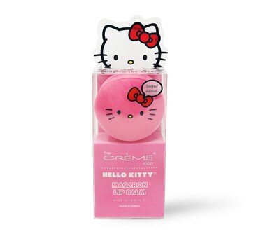 The Cr&egrave;me Shop x Sanrio Hello Kitty Macaron Lip Balm (Hello Kitty Icing On The Cake) Korean Cute Scented Pocket Portable Soothing Advanced Must-Have on-the-go