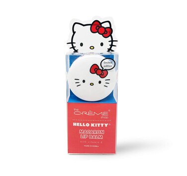 The Cr&egrave;me Shop x Sanrio Macaron Lip Balm (Hello Kitty Mixed Berry) Korean Cute Scented Pocket Portable Soothing Advanced Must-Have on-The-go