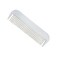 Hair Doctor 4" Mini Comb with silky smooth rotating teeth, reduces hair breakage and hair loss (White Sheen)
