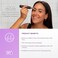 SPA SCIENCES AIVA: 2-in-1/Double Sided Facial Hair Remover &amp; Eyebrow Trimmer USB Rechargeable with Built-in LED Lights