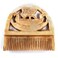 Norse Tradesman Authentic Viking Bone Comb for Beard and Hair - Pocket Sized, Hand-Carved Norse Longship Design