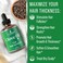 Clove, Rosemary, Peppermint &amp; Jamaican Black Castor Oil Serum - Vegan Hair Growth Treatment for Thickening, Moisturizing &amp; Strengthening Weak Hair, 2oz