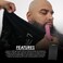 Level 3 Premium Shaving Towel - Soft, Light and Absorbent - Ideal for Haircuts and Shaves, Black