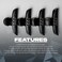 Level 3 Butterfly Clips - Hair Clamps for Hair Cutting, Styling, and Makeup - Barber and Salon Sectioning Clip for Women - 4 Pack, Black