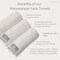 VOLO Hero Luna Gray Face Towel   Reusable Facial Wash Cloths   Makeup Remover &amp; Post Shower Washcloths   Ultra Soft, Absorbent, Gentle, Fast Drying Nanoweave Fabric Face Towels   Microfiber 3PK
