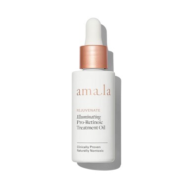 Amala Illuminating Pro-Retinoic Treatment Oil, Natural Retinol Alternative with Pic&atilde;o Preto Extract, 23K Gold, Cacay Seed Oil. Anti-Wrinkle Oil (30ml)