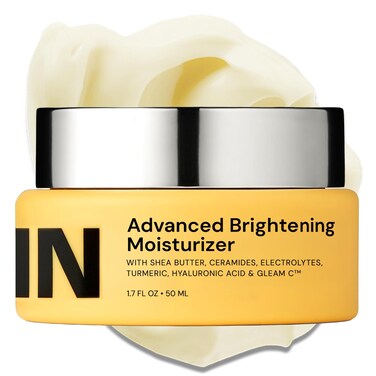 Gleamin Face Cream Moisturizer with Vitamin C, Shea Butter, Ceramides, and Turmeric - For Hydrating, Dry, Dull Skin, Visibly Brighten Discoloration &amp; Dark Spots - 1.7 FL OZ Facial Brightening Cream