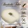LONDON LINENS Soft &amp; Heavy Microfiber Massage Tables Face Cradle Covers Cozies Fitted- 4 Pieces (4, Natural)