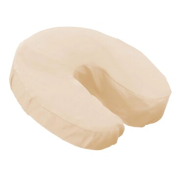 LONDON LINENS Soft &amp; Heavy Microfiber Massage Tables Face Cradle Covers Cozies Fitted- 4 Pieces (4, Natural)