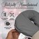 LONDON LINENS Soft &amp; Heavy Microfiber Massage Tables Face Cradle Covers Cozies Fitted- 4 Pieces (4, Grey)