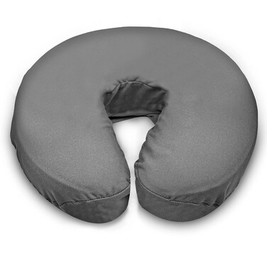 LONDON LINENS Soft &amp; Heavy Microfiber Massage Tables Face Cradle Covers Cozies Fitted- 4 Pieces (4, Grey)