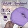 LONDON LINENS Microfiber Face Rest Cradle Covers - 4 Pieces (4, Lilac)