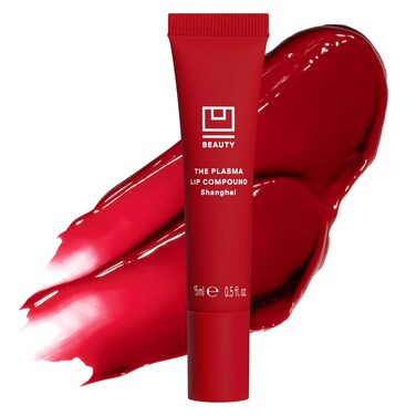 U Beauty The PLASMA Tinted Lip Compound Anti-Wrinkle &amp; Anti-Aging Treatment - Shimmery Plumping Lip Gloss with Hyaluronic Acid, Shea Butter, Salicylic Acid &amp; Peptides to Deeply Hydrate,Shanghai -15 mL
