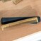 ZEUS Sandalwood Beard &amp; Mustache Comb with Leather Case, Long Handmade Saw-Cut &amp; Anti-Static Hair Comb (L31)