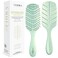 Detangler Brush by Fiora Naturals - 100% Bio-Friendly Detangling brush w/Ultra-Soft Bristles - Glide Through Tangles with Ease - For Curly, Fine, Black Natural, Women, Men, Kids - Dry and Wet Hair