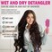 Fiora Naturals Hair Detangling Brush -100% Bio-Friendly Hair Detangler Brush w/Ultra-soft Bristles- Glide Through Tangles with Ease - For Curly, Fine, Women, Men, Kids, Toddlers, Wet and Dry Hair