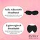 Beverly Hills Eye Mask Designed for Eyelash Extensions, 3D Contoured Design, Soft Fabric, Deep Eye Cavities, Form Fitting, Adjustable Headband Strap, No Pressure Sleep &amp; Travel Eye Mask (Black)