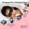 Beverly Hills Eye Mask Designed for Eyelash Extensions, 3D Contoured Design, Soft Fabric, Deep Eye Cavities, Form Fitting, Adjustable Headband Strap, No Pressure Sleep &amp; Travel Eye Mask (Black)