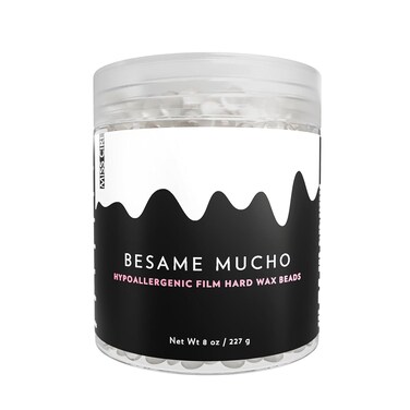Miss Cire Clear Hypoallergenic Vegan Hard Wax Beads - Painless Hair Removal Peel-Off Wax - No Strips Needed - Low Melting Point - For Face and Body - Besame Mucho - For Sensitive Skin - 8oz