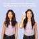 Crave Naturals Glide Thru Detangling Hair Brush for Adults and Kids - Detangler Hairbrush for Curly or Straight, Wet or Dry Hair - Gentle on Tangles Hair Comb - Purple and Pink Hearts (Pack of 2)