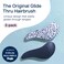 Crave Naturals Glide Thru Detangling Hair Brush for Adults and Kids - Detangler Hairbrush for Curly or Straight, Wet or Dry Hair - Gentle on Tangles Hair Comb - Navy Blue and Blue Cheetah (Pack of 2)