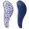 Crave Naturals Glide Thru Detangling Hair Brush for Adults and Kids - Detangler Hairbrush for Curly or Straight, Wet or Dry Hair - Gentle on Tangles Hair Comb - Navy Blue and Blue Cheetah (Pack of 2)