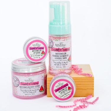 Bella &amp; Bear Sweet 'n; Sassy MIdi Bath &amp; Body Gift Set with Foaming Shower Gel &amp; Bubble Bath, Body Scrub &amp; Lip Scrub and Lip Butter