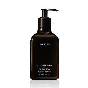 Homecourt Mandarin Basile Hand Cream (12 Fl Oz) - Dermatologist Tested, Non-Greasy, Moisturizer, Formulated With Hibiscus Flower Extract, Micro Algae Oil for Hydrated, Nourished, Soft Hands