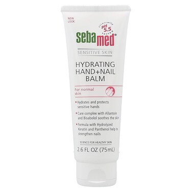 Sebamed Hand and Nail Balm pH 5.5 for Sensitive Skin Hypoallergenic Non-greasy Dermatologist Recommended Moisturizer 2.6 Fluid Ounces (75 Milliliters)