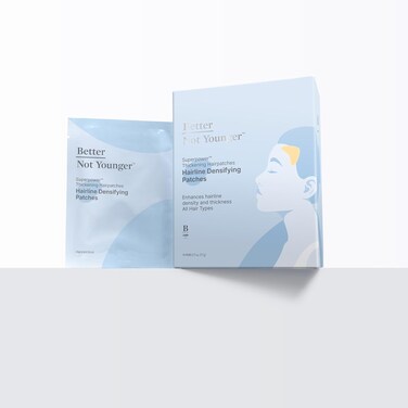 Better Not Younger Superpower&trade; Thickening Hair Patches for Women - Hydrogel Treatment for Hairline &amp; Temple Thinning   New Higher-Concentration Formula   Address Hair Loss &amp; Boost Density