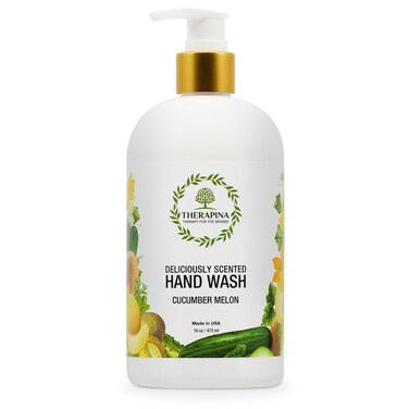 Aromatherapy Luxury Liquid Hand Soap &ndash; Vegan, Moisturizing Hand Wash with Aloe Vera, Botanical Oils, Cucumber Melon Scent &ndash; Fancy Liquid Hand Soap for Bathrooms, Kitchen, More, 16 Oz.
