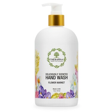 Aromatherapy Luxury Liquid Hand Soap &ndash; Vegan, Moisturizing Hand Wash with Aloe Vera, Botanical Oils, Flower Market Scent &ndash; Fancy Liquid Hand Soap for Bathrooms, Kitchen, More, 16 Oz.