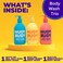 3 Pack Liquid Body Wash Bundle Sea Salt Suds Berrylicious and Hunny Bunny Aloe Manuka Honey Vitamin E Moisturizing Shower Gel Body Wash Skin Care Men and Women 16.9 fl oz