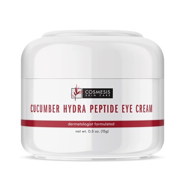Cucumber Hydra Peptide Eye Cream - Minimize Fine Lines, Promote Smooth Skin &amp; Protect Delicate Under-Eye Skin - 0.50 oz - Cosmesis