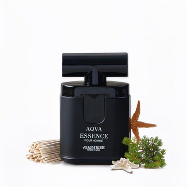 Jean Rish Aqva Essence Eau De Toilette - Perfume for Men (3.4 Fl Oz / 100ml) with Aromatic, Woody &amp; Sea Notes - Long Lasting and Luxury Fragrance