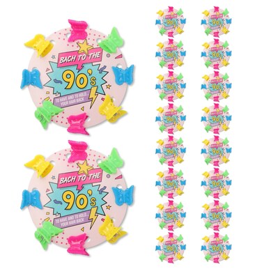Pop Fizz Designs Bach to the 90s Hair Clips, 90s Themed Party Favors for Bachelorette Party, 18 Pack