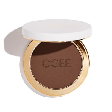 Ogee Sculpted Skin-Perfecting Powder (Basalt - FULL SET (Case &amp; Refill)) Makeup Setting Powder - 70% Organic Ingredients