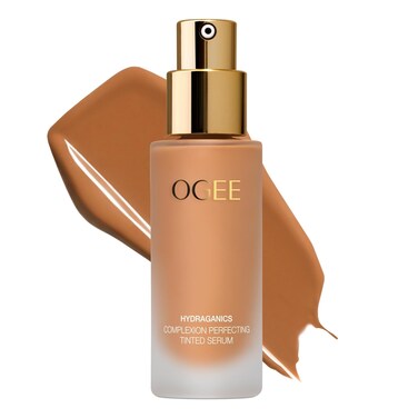 Ogee Complexion Perfecting Tinted Moisturizer For Face (Maple 8.25W - Medium Deep, Golden Bronze Undertones) - Lightweight Tinted Serum with Vitamin C &amp; Jojoba Oil - Certified Organic &amp; Made in USA