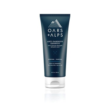 Oars + Alps Anti-Dandruff Shampoo with 2% Salicylic Acid, Made with Spirulina, Charcoal, + Green Algae Extract, 8 Fl Oz