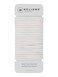 Cyndibands Elastic Hair Ties - White - 24 Count, 4mm x 1.75 Inch Diameter Ponytail Holders