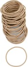 Heliums Thin Hair Elastics - Sandy Blonde - 2mm Ties for Thin Hair, 1.75 Inch, Medium Hold No Damage Ponytail Holders - 40 Count