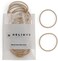 Heliums Thin Hair Elastics - Sandy Blonde - 2mm Ties for Thin Hair, 1.75 Inch, Medium Hold No Damage Ponytail Holders - 40 Count