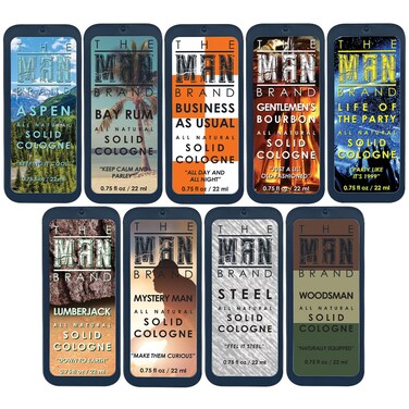 Solid Cologne Sample Set of 9 - Mens Sample Cologne Pack - Mens fragrance Sampler Set - Mens Travel Size Cologne Sampler Set (All or Nothing - 9 Pack - 0.75 oz each)
