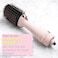 FoxyBae Blowout Hair Dryer Brush 75mm - Ceramic Tourmaline Hot Air Brush for Styling, Curling, and Volumizing - All-in-One Tool (Blush)
