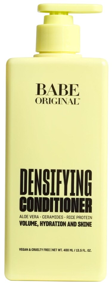 BABE ORIGINAL Locks Densifying Hair Conditioner, Thinning Hair Solution, Promotes Thickness and Prevents Hair Loss, for Fuller, Thicker Hair, Cruelty Free, 13.5 fl oz