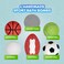 6pc Sporty Kids Bath Bombs with Surprise Inside - Girls &amp; Boys Bath Toys w/ 6 Sports Prizes - Perfect for Birthdays, Holidays -Toddlers 3+