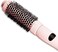 FoxyBae Heated Hair Brush - Ceramic Tourmaline Hair Curling Round Brush - Hair Straightener Brush &amp; Curler - Loose &amp; Volume Curls - Multi-Styler Thermal Brush - Fight Frizz &amp; Add Volume 1.25" [Blush]