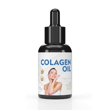 Collagen Oil for Face   Collagen Face Serum for anti- aging Skin Tightening   Skin Care Supplement   Serums for Skin Care Helps Lift, Plump, &amp; Firm Skin   Fragrance-Free, 1 Fl Oz Blue