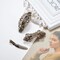 WILLBOND 6 Pieces Vintage Hair Barrettes for Women Retro French Flower Hair Clips Metal Bronze Floral Feather Barrettes Pins for Women Styling Accessories
